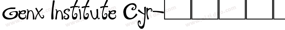 Genx Institute Cyr字体转换